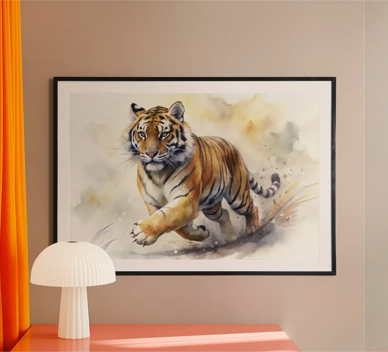 Tigre ad acquerello carta hahnemühle da 🎁 ARTVI-SHOP