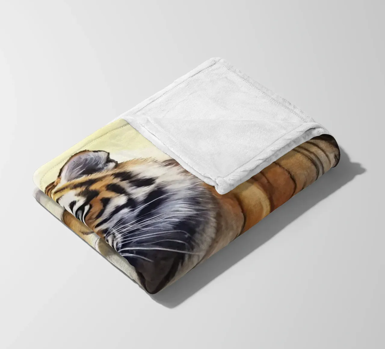 Tiger in Aquarell Fleecedecke von 🎁 ARTVI-SHOP