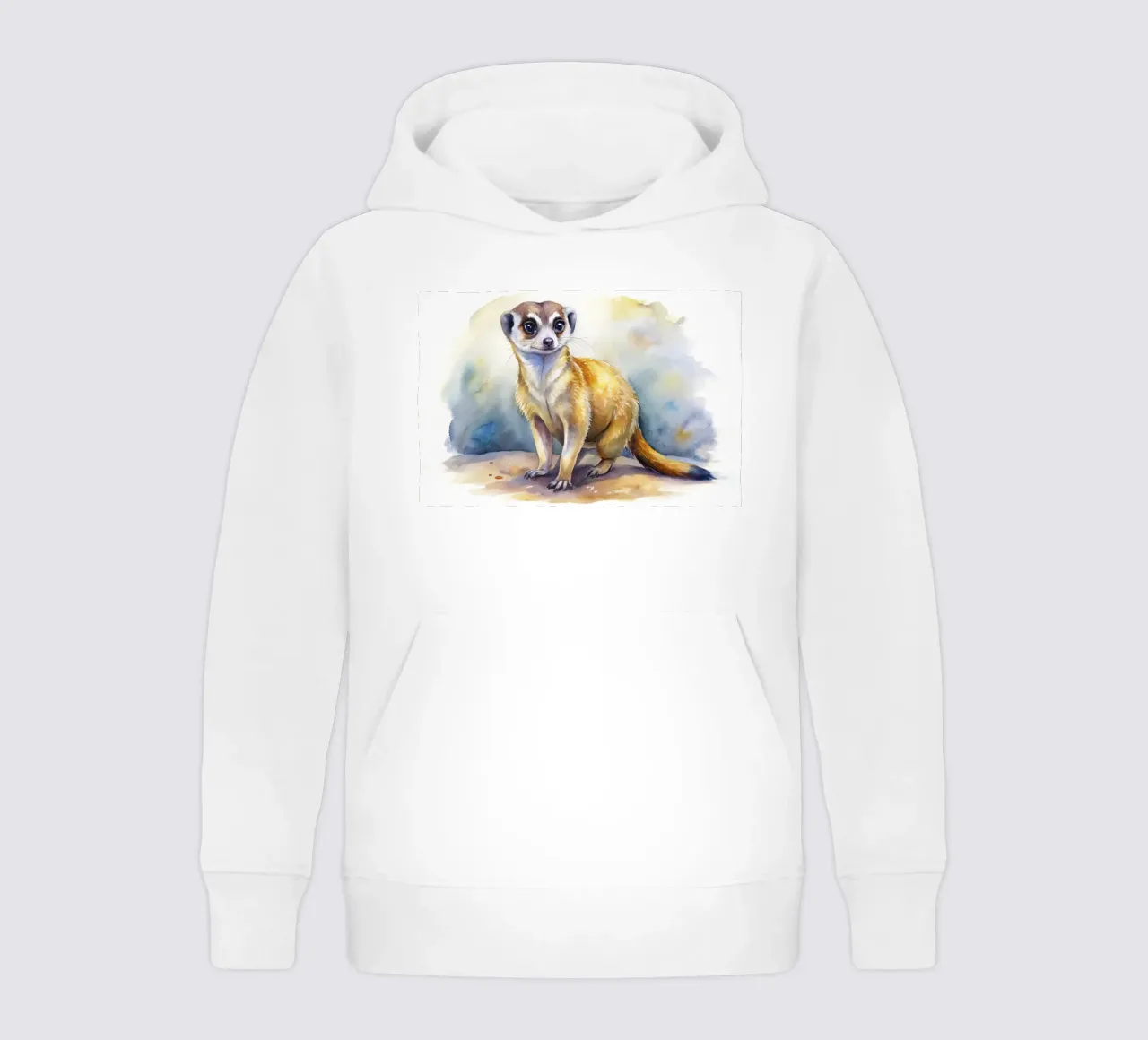Meerkat in acquerello felpa bambino con cappuccio da 🎁 ARTVI-SHOP