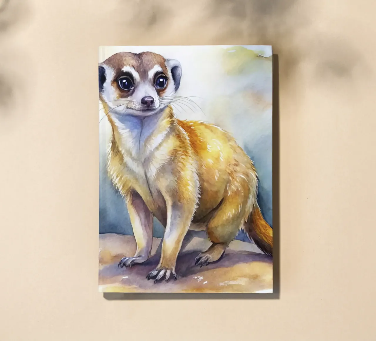 Meerkat in watercolour notebook by 🎁 ARTVI-SHOP