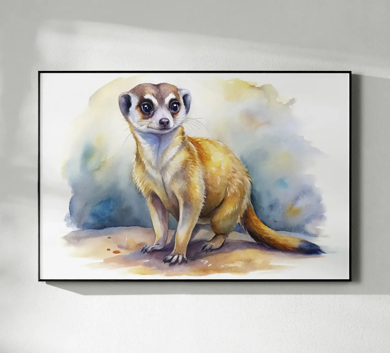 Meerkat in acquerello plexiglass da ARTVI-SHOP