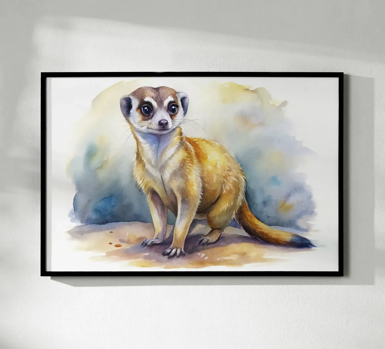 Meerkat in acquerello carta hahnemühle da ARTVI-SHOP
