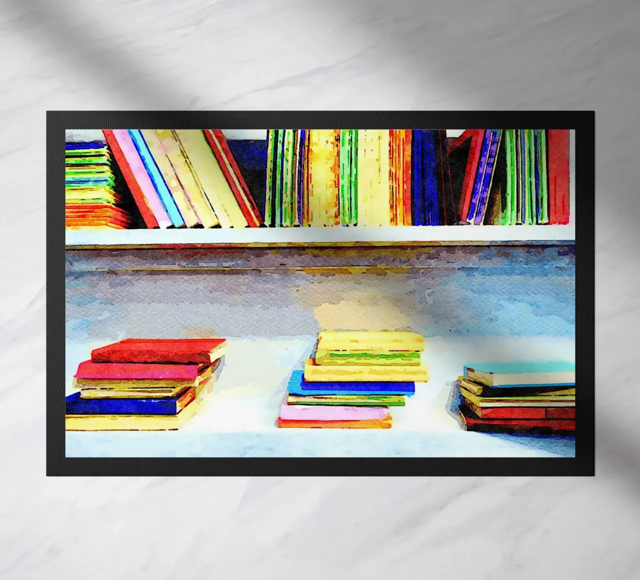 Libri in acquerello zerbino da Massimo Frascogna
