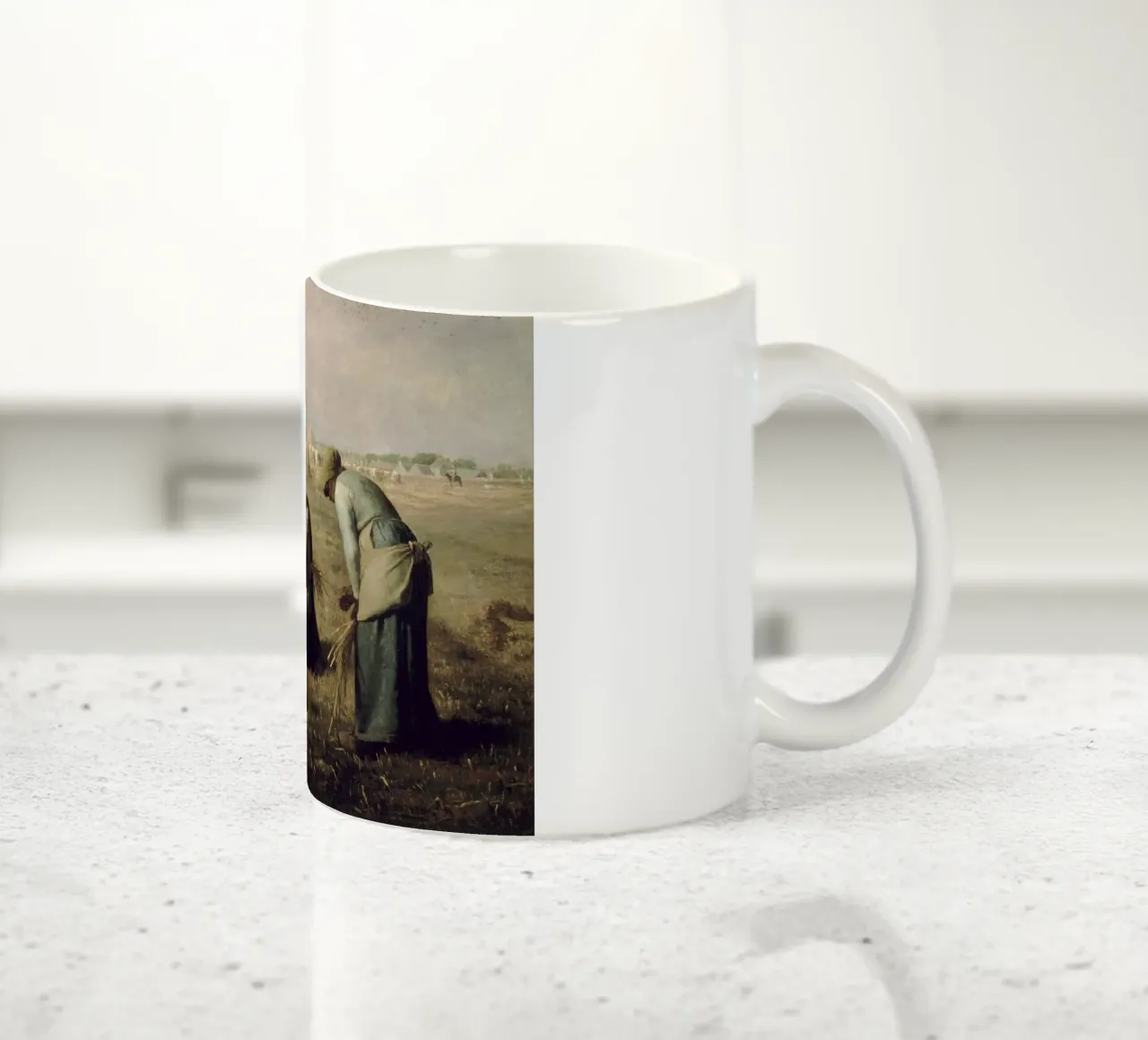 Jean-François Millet - The Gleaners Keramik Tasse von Timeless Artworks