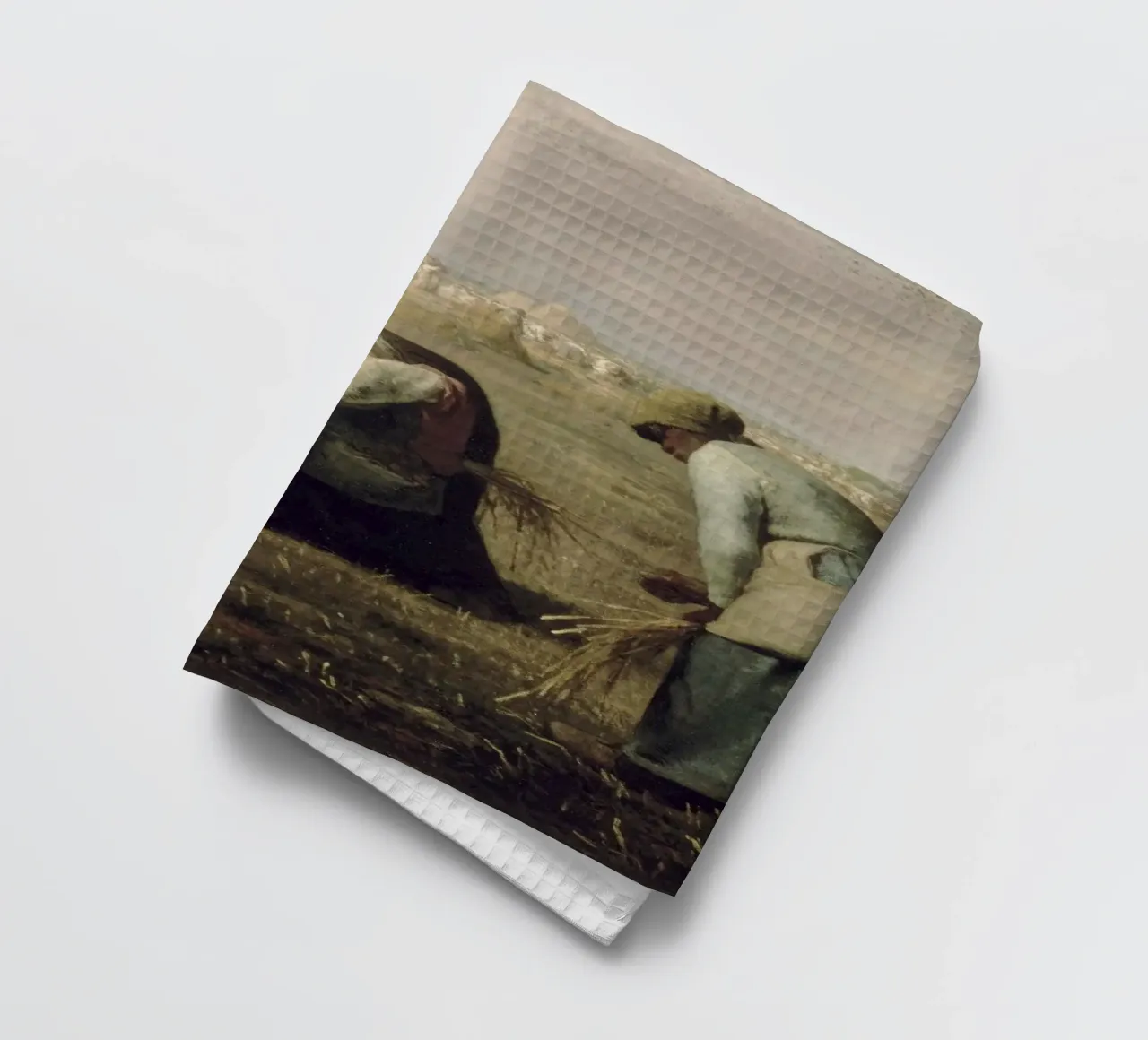 Jean-François Millet - The Gleaners tea towel by Timeless Artworks