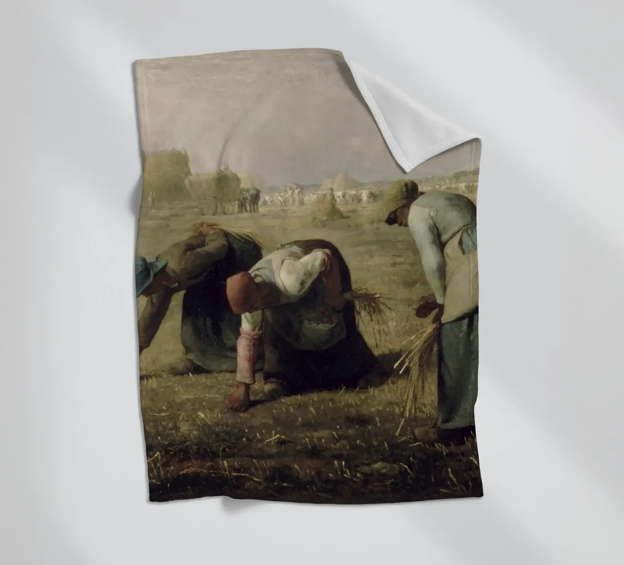 Jean-François Millet - The Gleaners Fleecedecke von Timeless Artworks