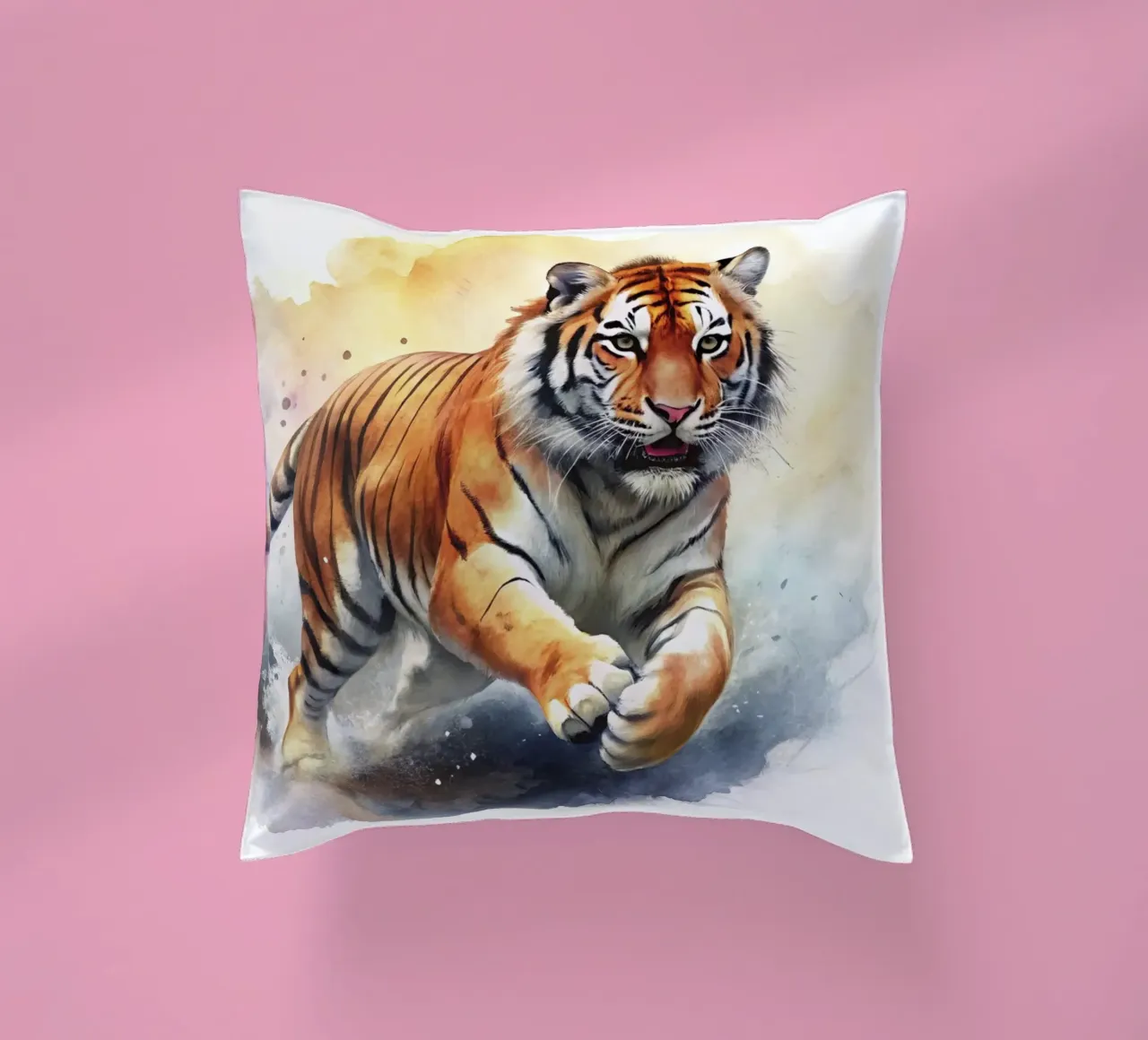tigre in acquerello cuscino da 🎁 ARTVI-SHOP