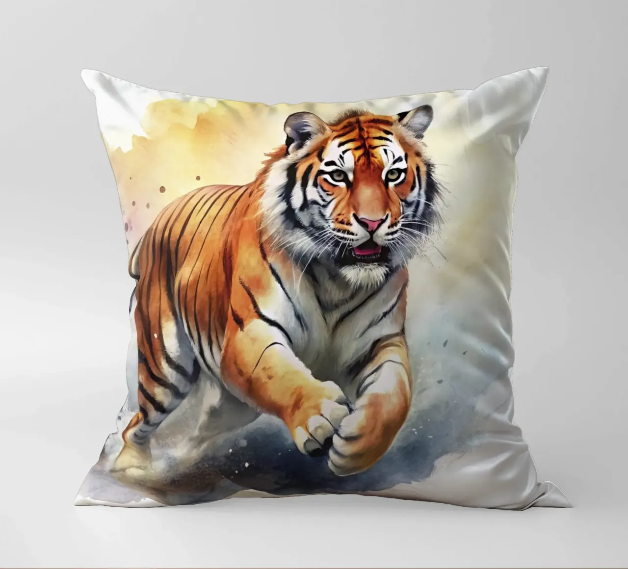 tigre in acquerello cuscino da 🎁 ARTVI-SHOP