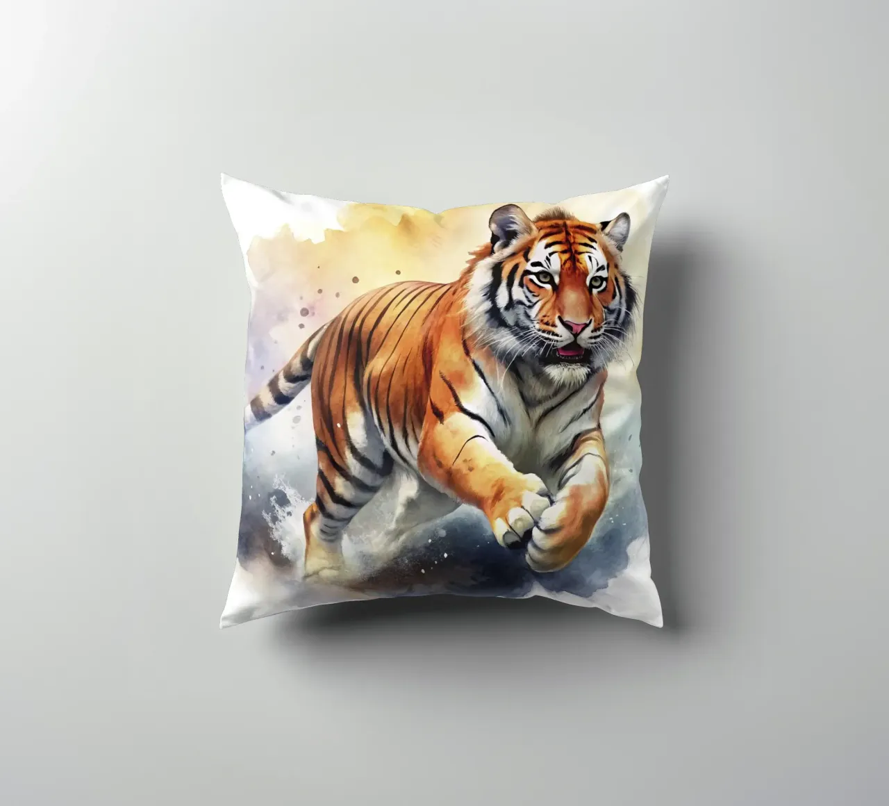 tigre in acquerello cuscino da 🎁 ARTVI-SHOP