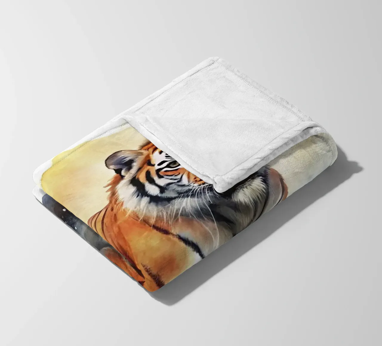 tigre in acquerello coperta in pile da 🎁 ARTVI-SHOP