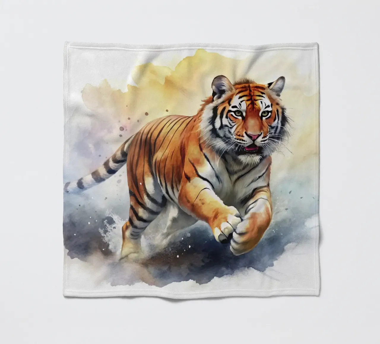tigre in acquerello coperta in pile da 🎁 ARTVI-SHOP