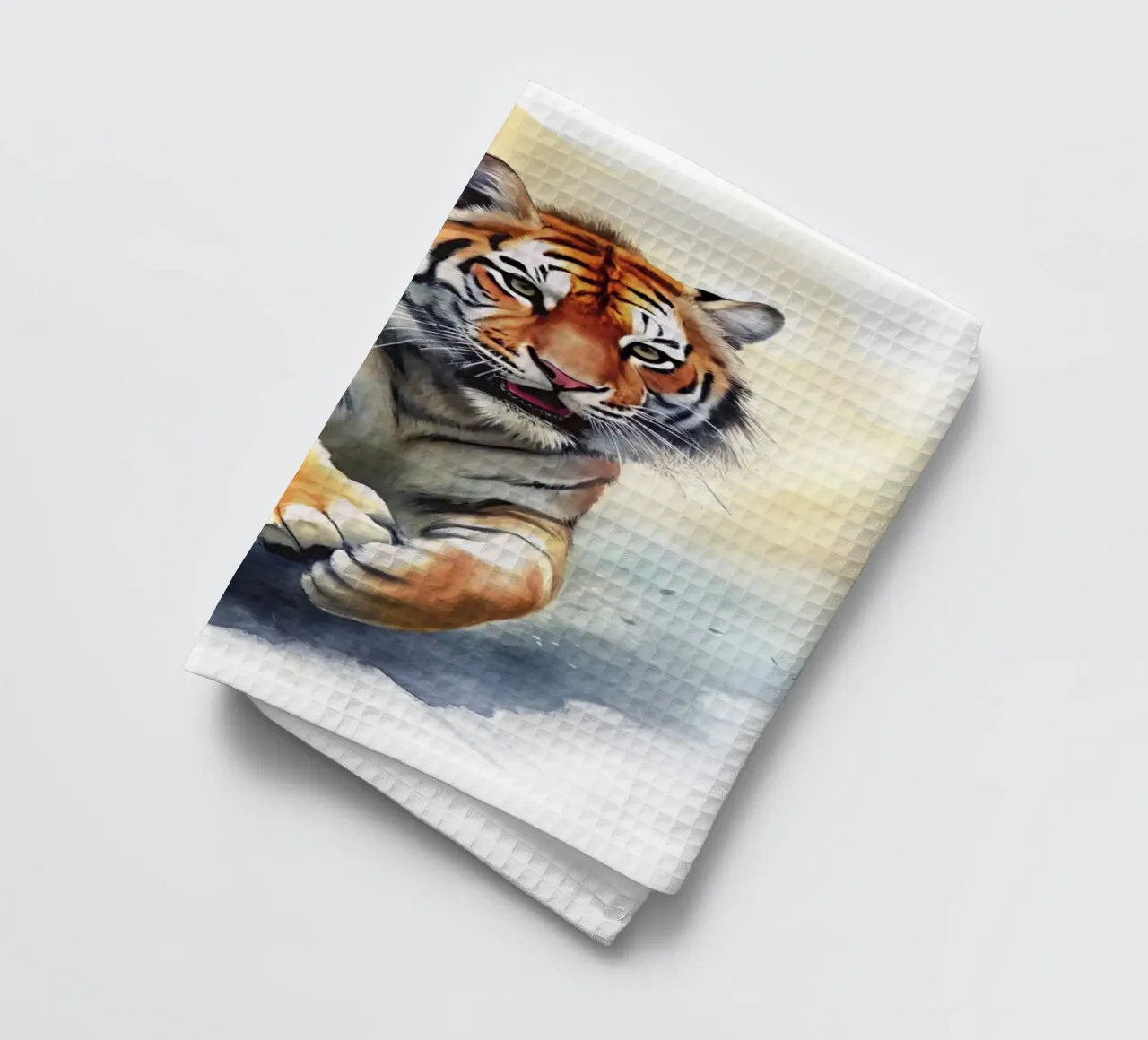tigre in acquerello canovaccio da cucina da 🎁 ARTVI-SHOP