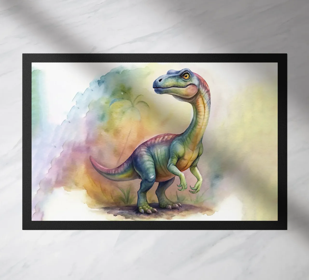 Dinosauro ad acquerello zerbino da 🎁 ARTVI-SHOP