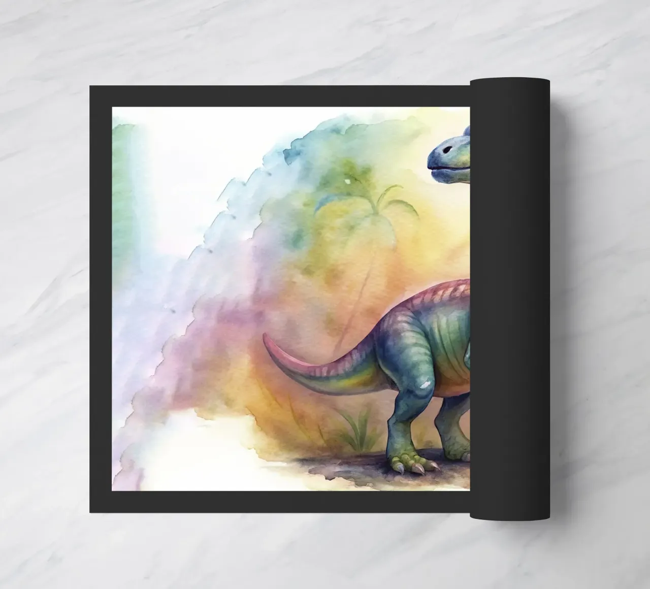 Dinosauro ad acquerello zerbino da 🎁 ARTVI-SHOP
