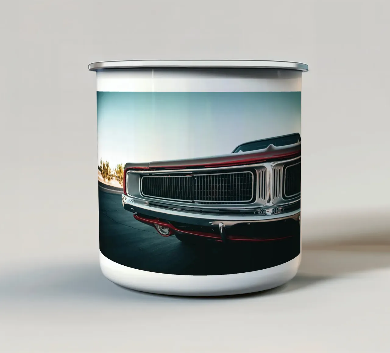 Dodge tazza in smalto da Flo Klein