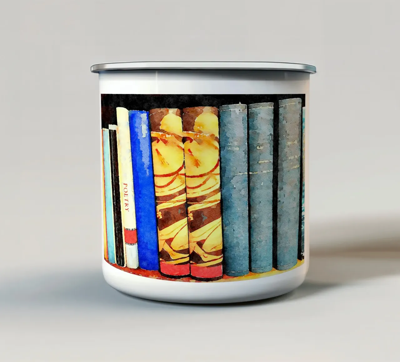 Poesia tazza in smalto da Massimo Frascogna