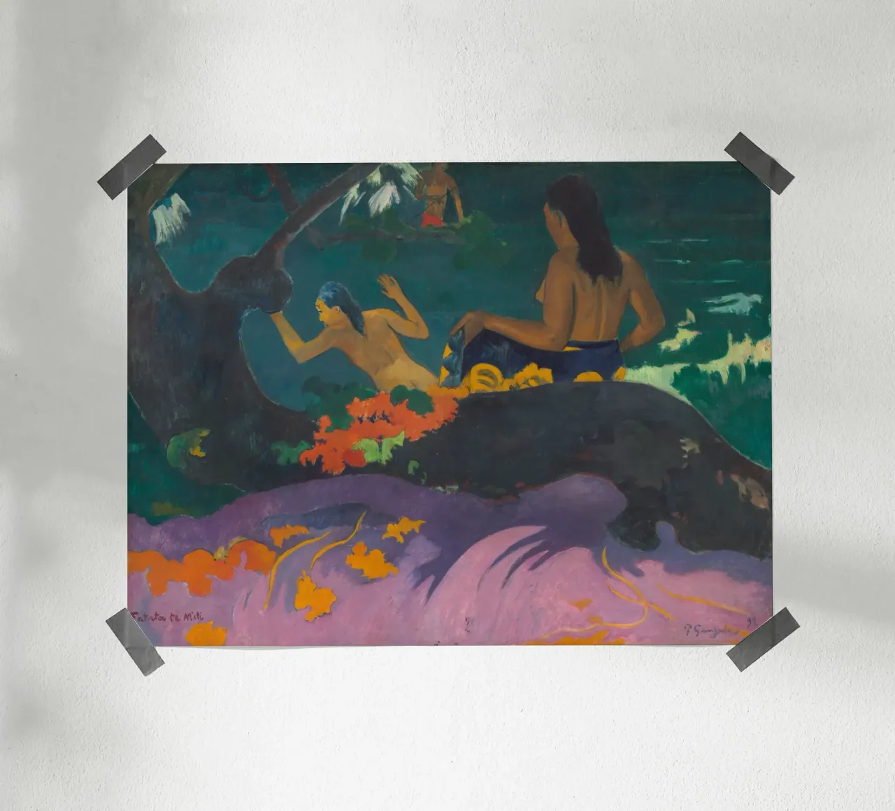 Paul Gauguin - Fatata te miti (das Meer) Poster von Timeless Artworks
