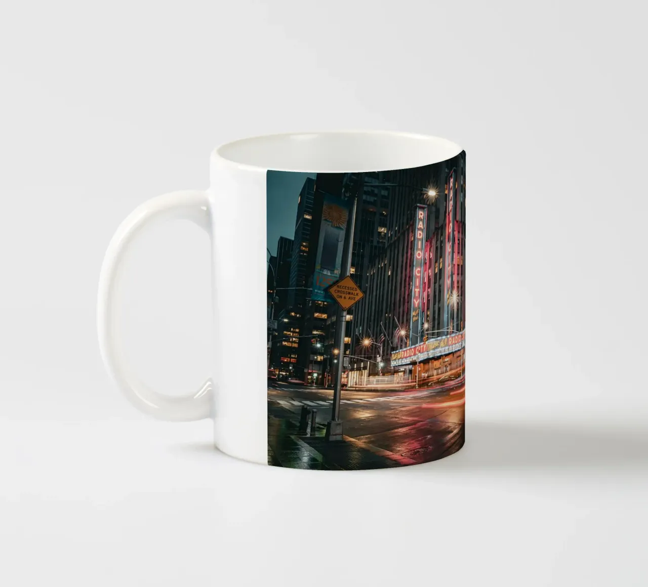 New York Streets tazza in ceramica da Flo Klein