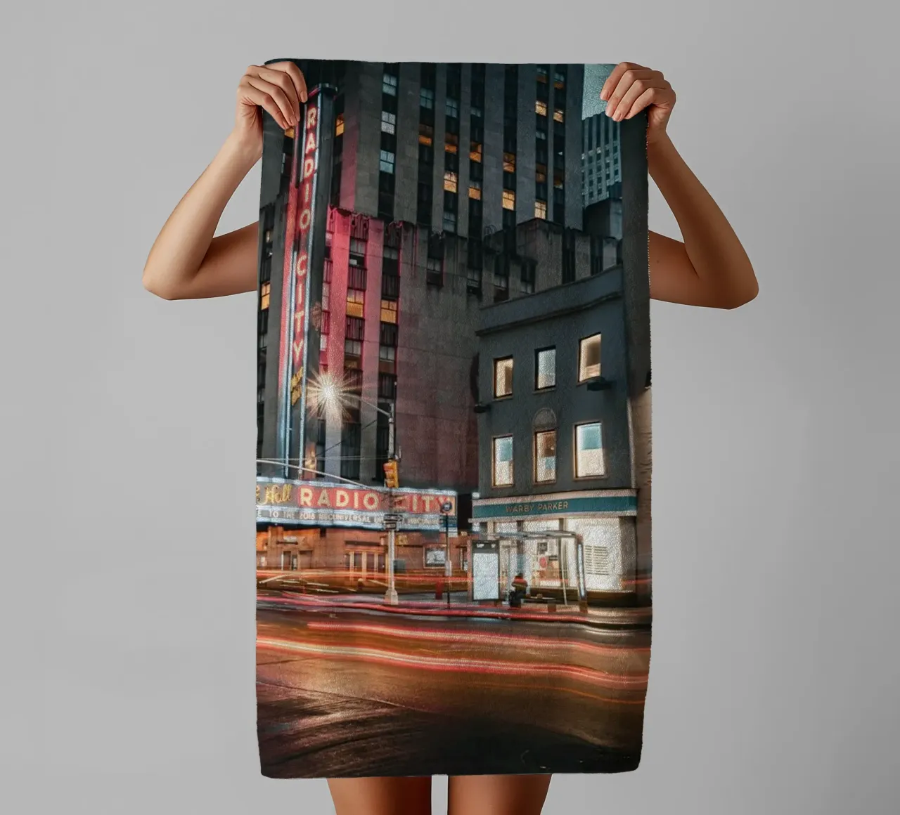 New York Streets asciugamano da bagno da Flo Klein