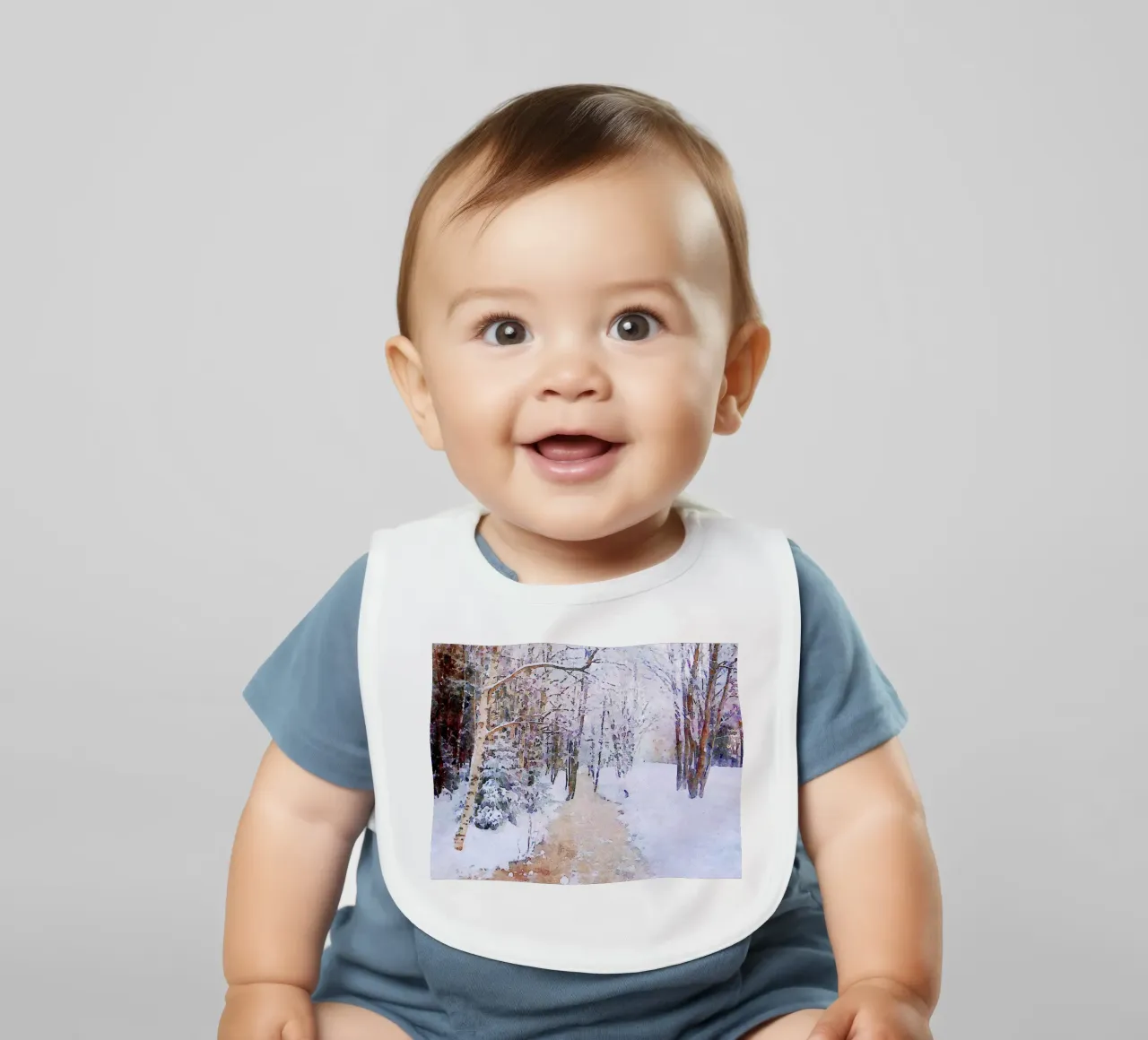 Winter baby bib by Massimo Frascogna