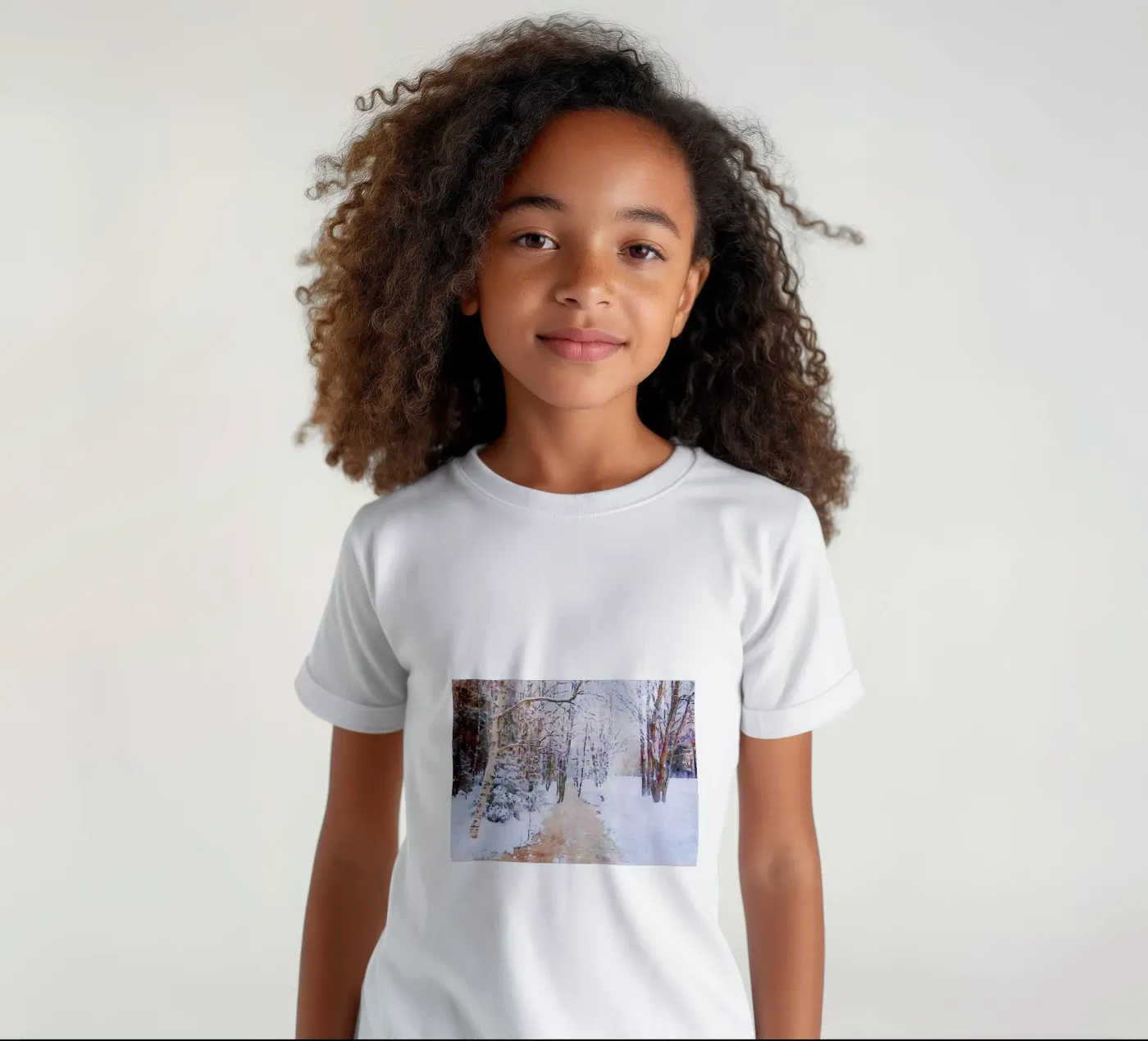 Winter Kinder T-Shirt von Massimo Frascogna