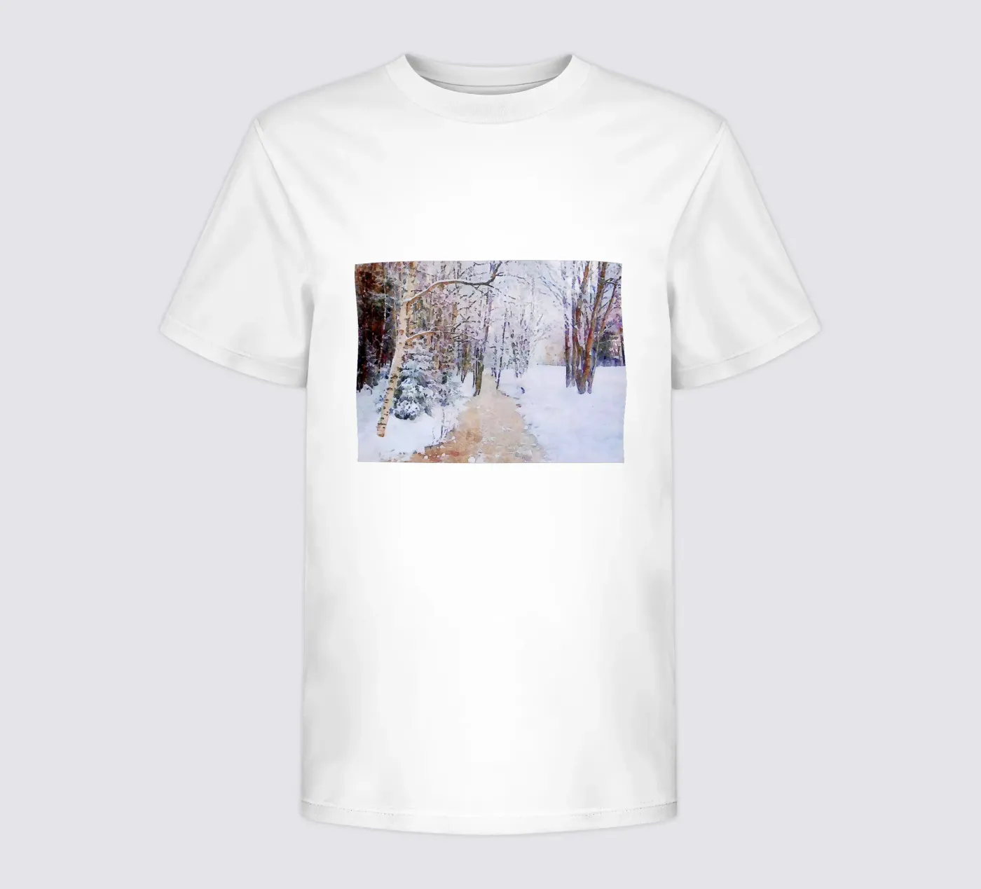 Winter Kinder T-Shirt von Massimo Frascogna