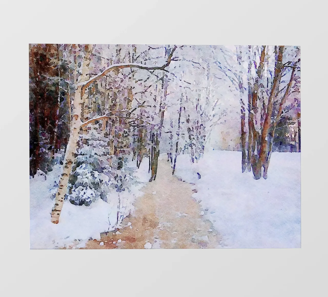 Winter fotobehang van Massimo Frascogna