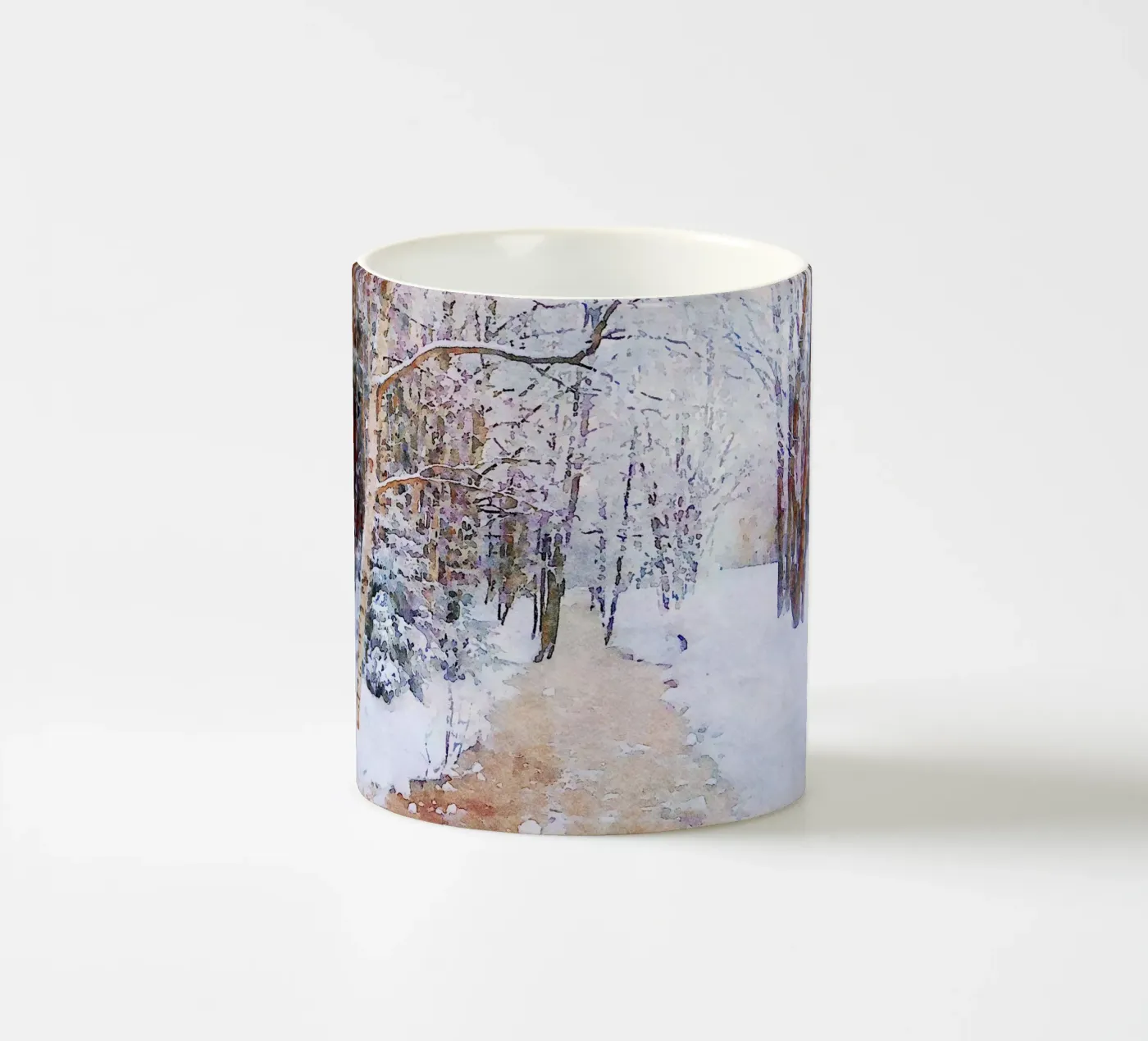 Winter ceramic mug by Massimo Frascogna