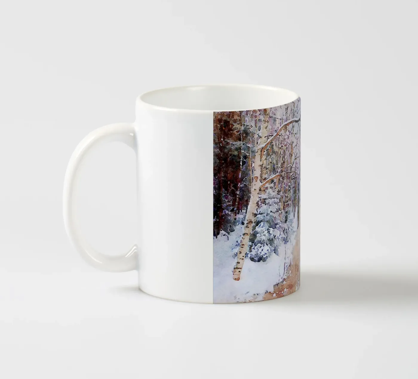 Winter ceramic mug by Massimo Frascogna
