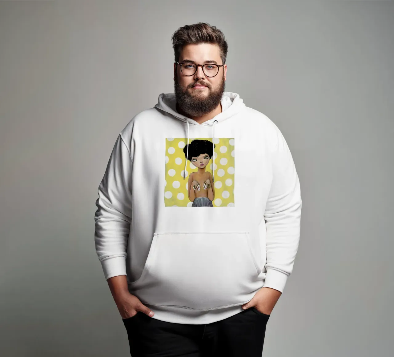 Dots felpa con cappuccio da Lesja Chernish