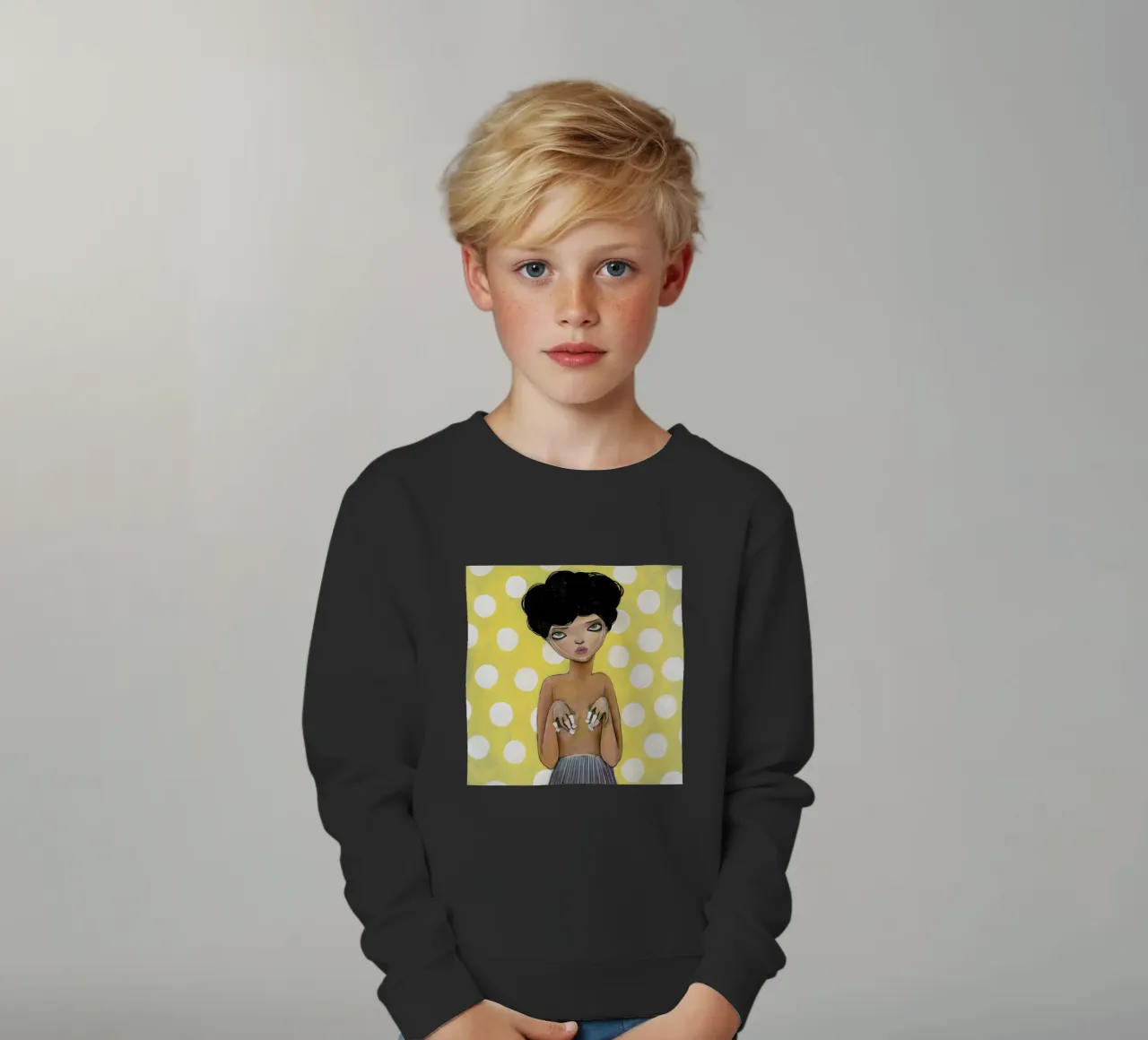 Dots felpa bambino da Lesja Chernish