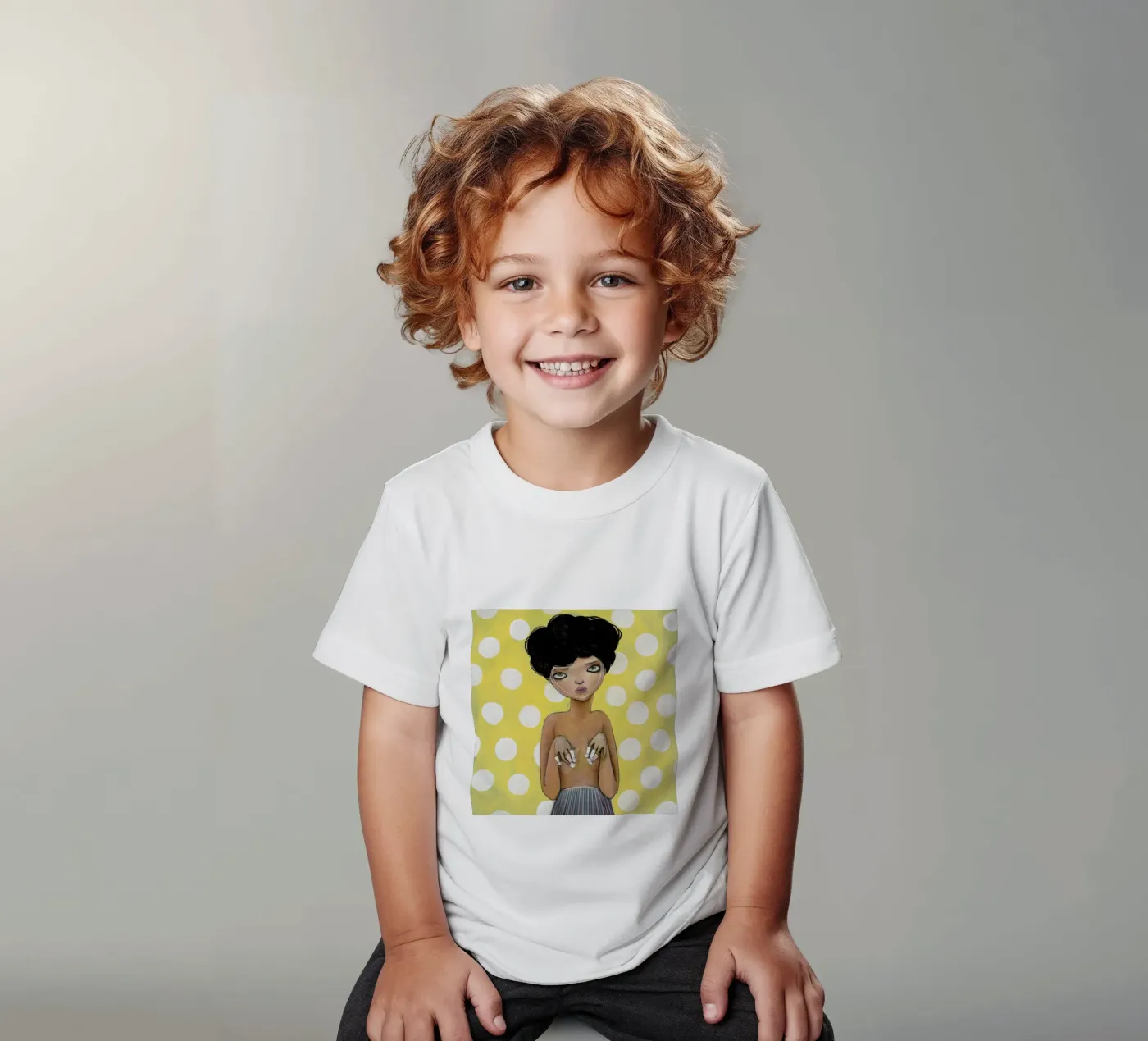 Dots kinder t-shirt van Lesja Chernish