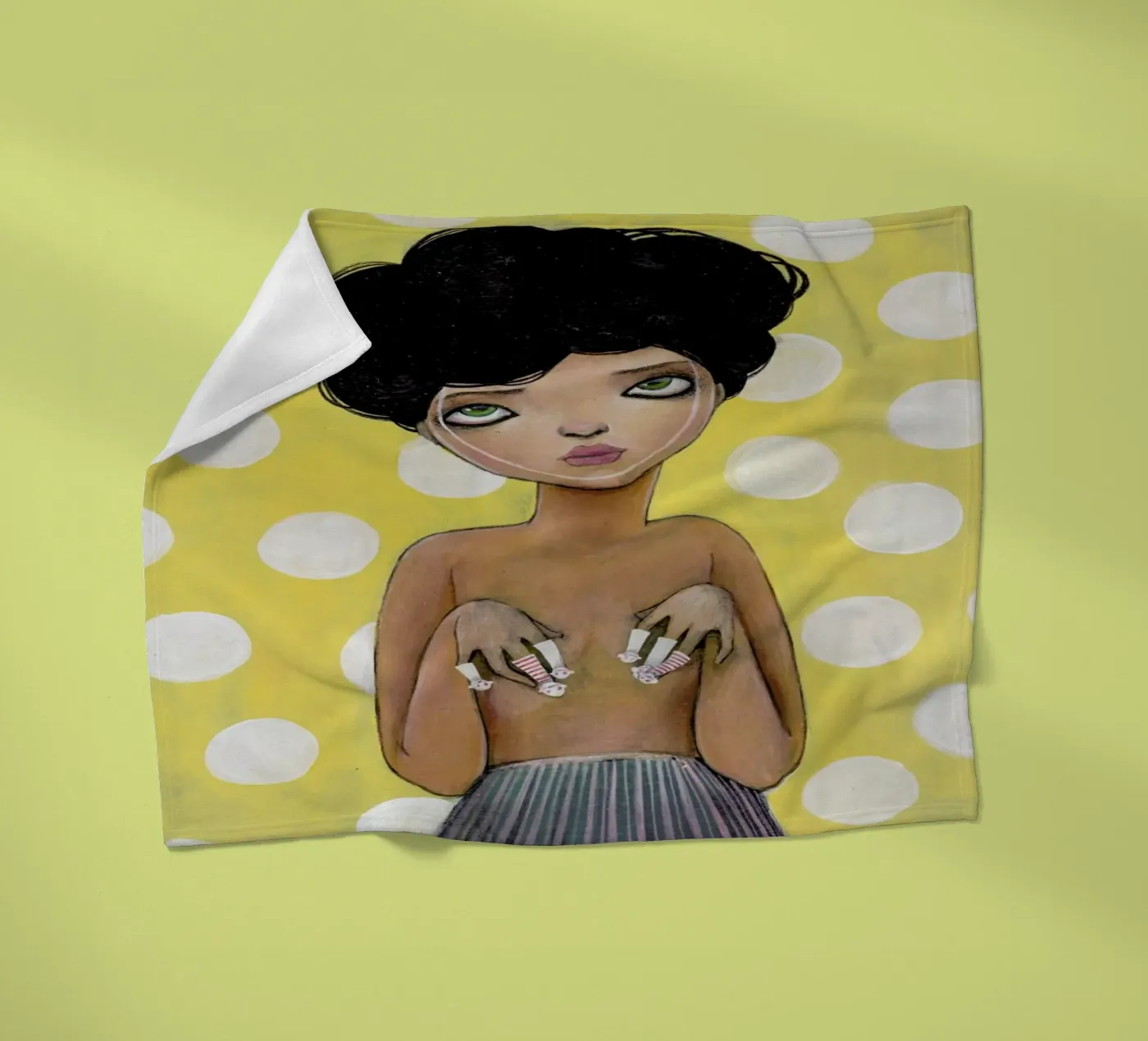 Dots plaid polaire de Lesja Chernish