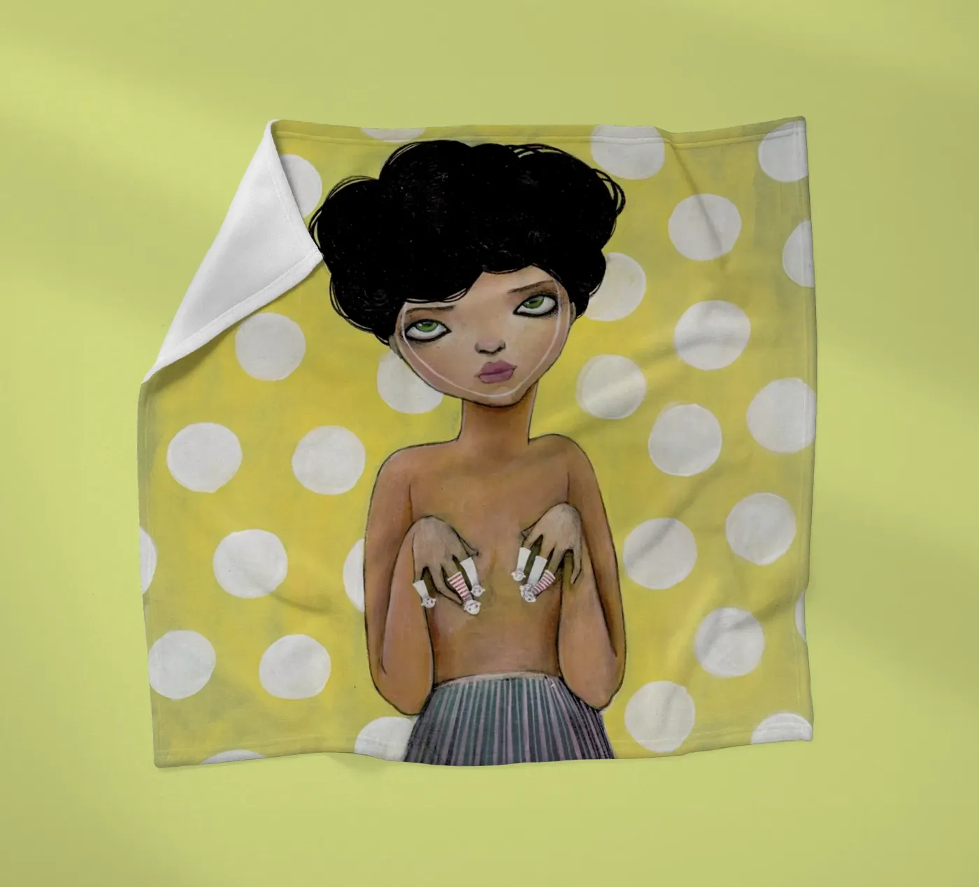 Dots plaid polaire de Lesja Chernish