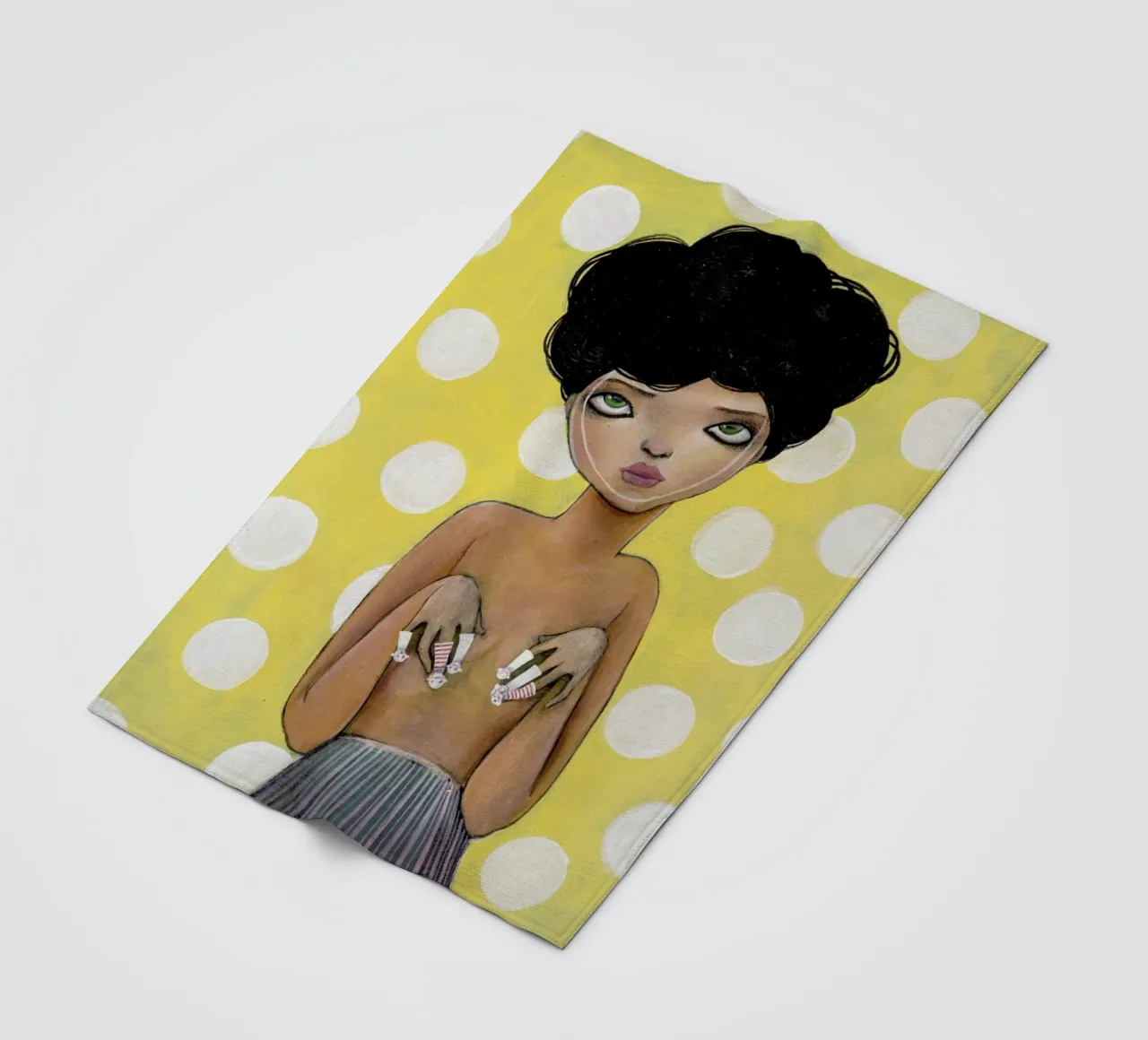 Dots Fleecedecke von Lesja Chernish