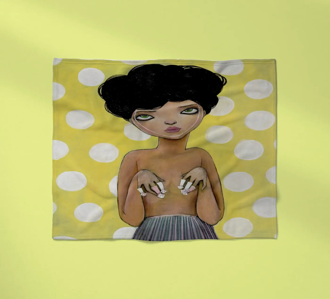 Dots plaid polaire de Lesja Chernish