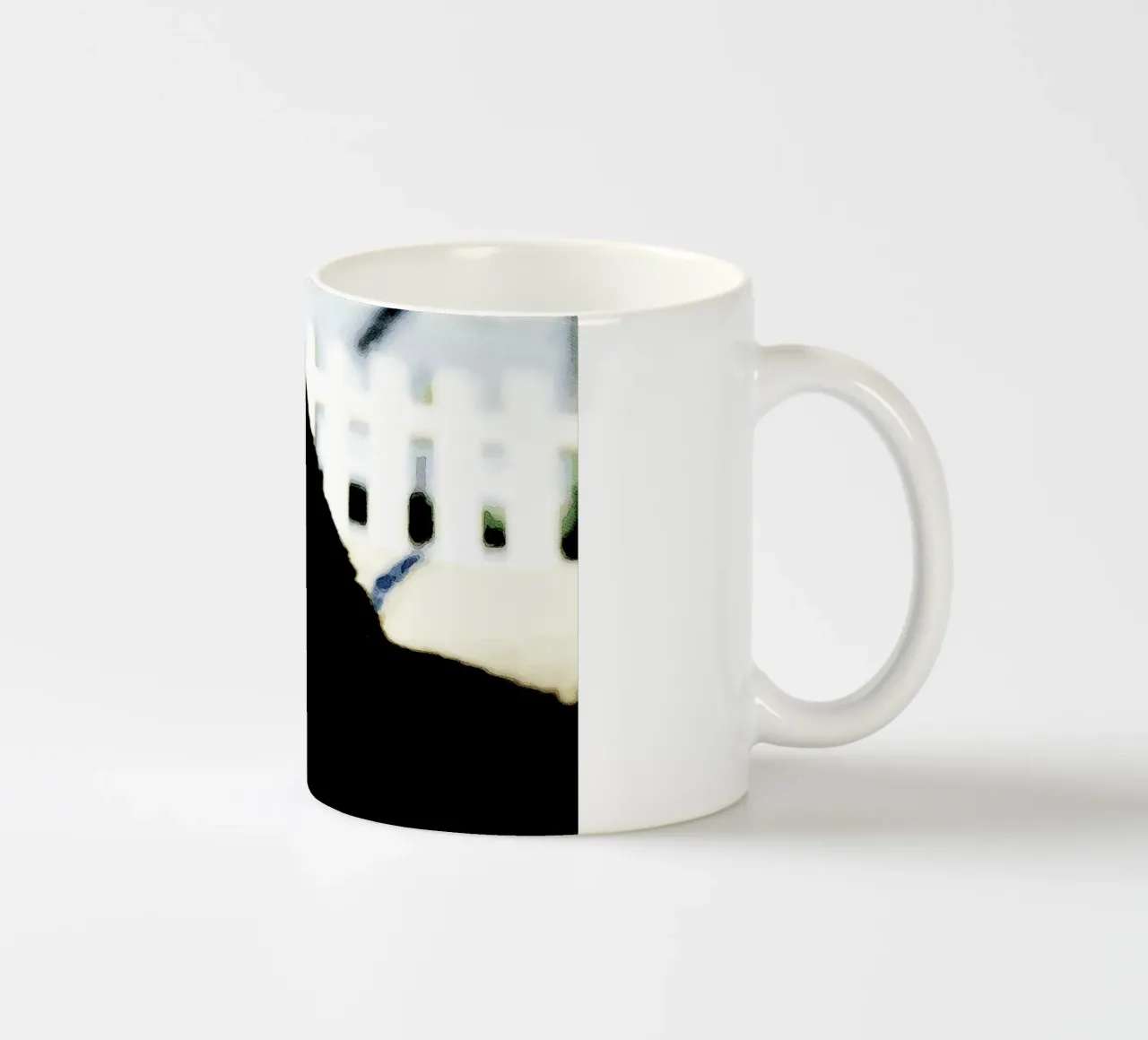 Gatto nero tazza in ceramica da Massimo Frascogna