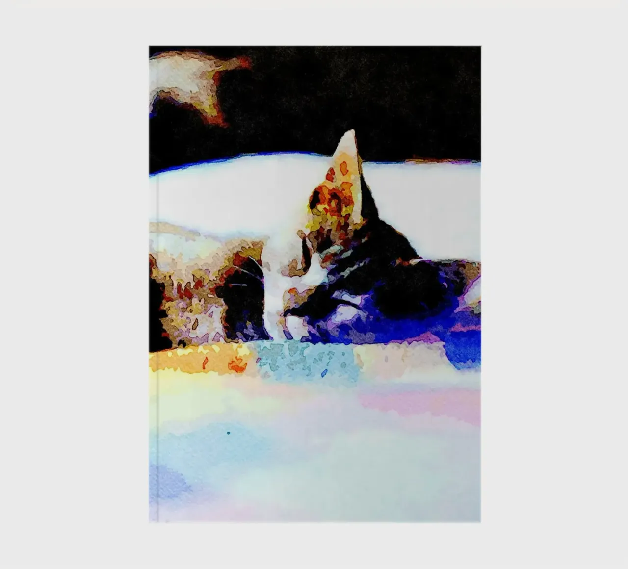 Sleeping cat notebook by Massimo Frascogna