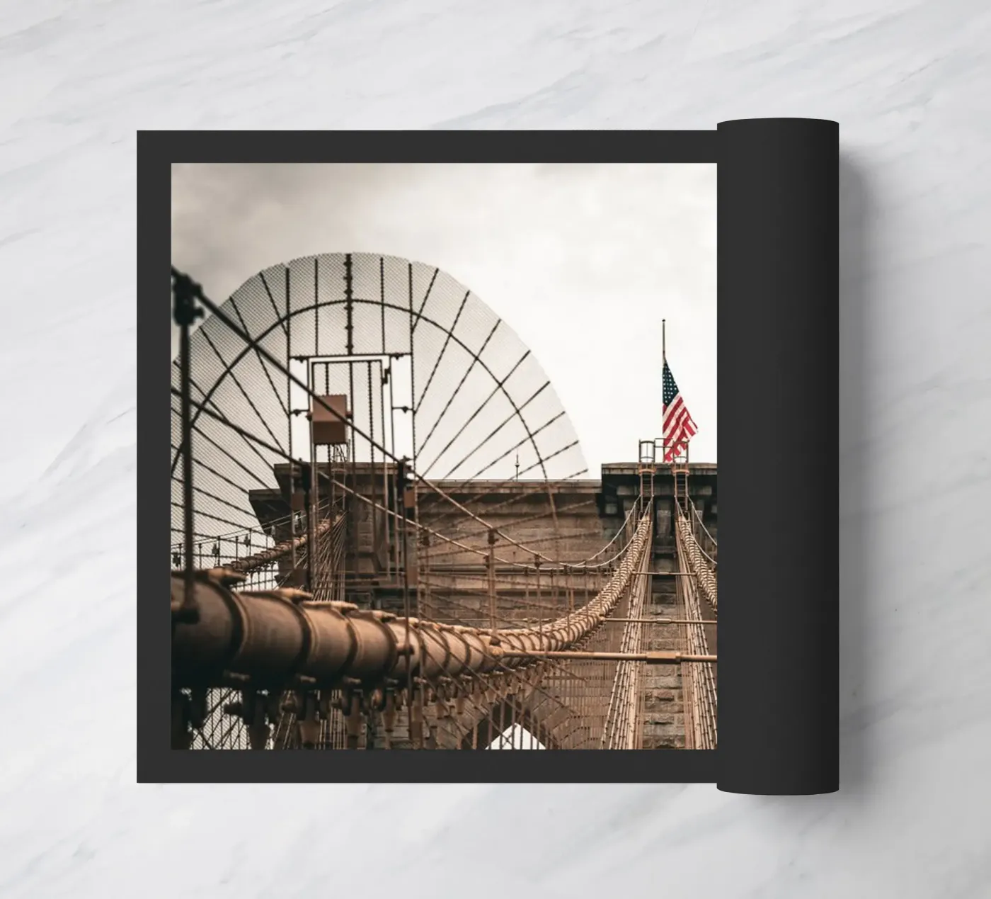 Brooklyn Bridge doormat by Flo Klein Gallery