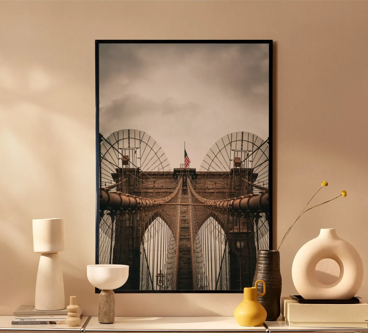 Brooklyn Bridge carta hahnemühle da Flo Klein