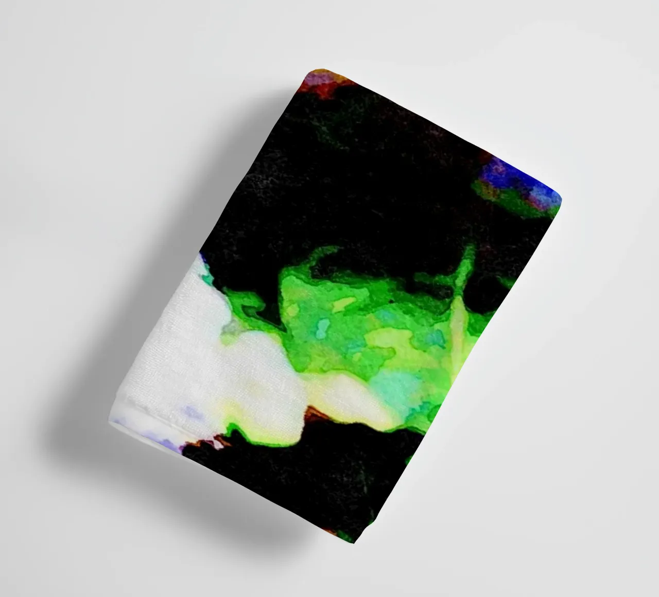 Chaton dans le vert serviette de bain de Massimo Frascogna