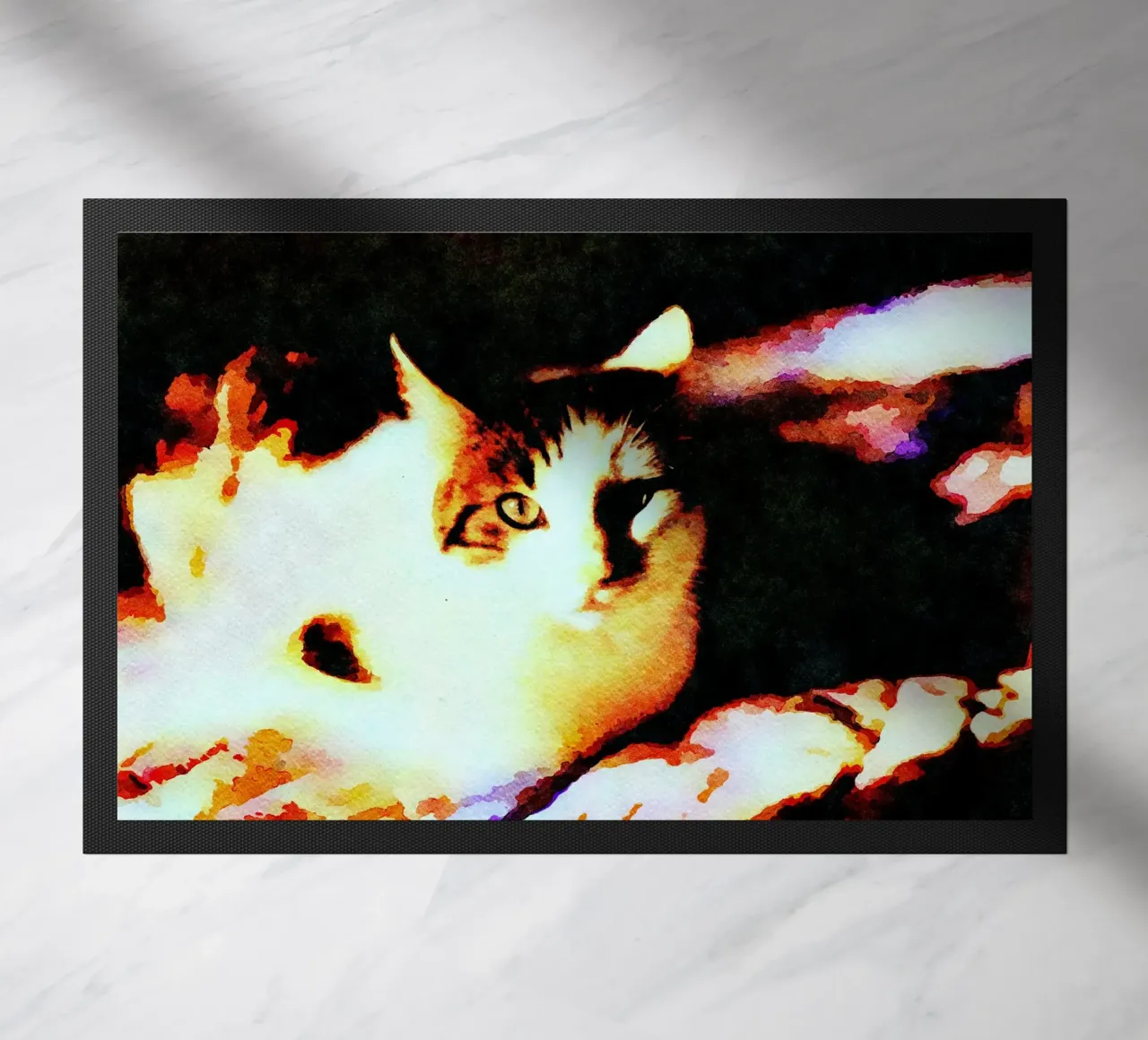 Gatto che si rilassa zerbino da Massimo Frascogna