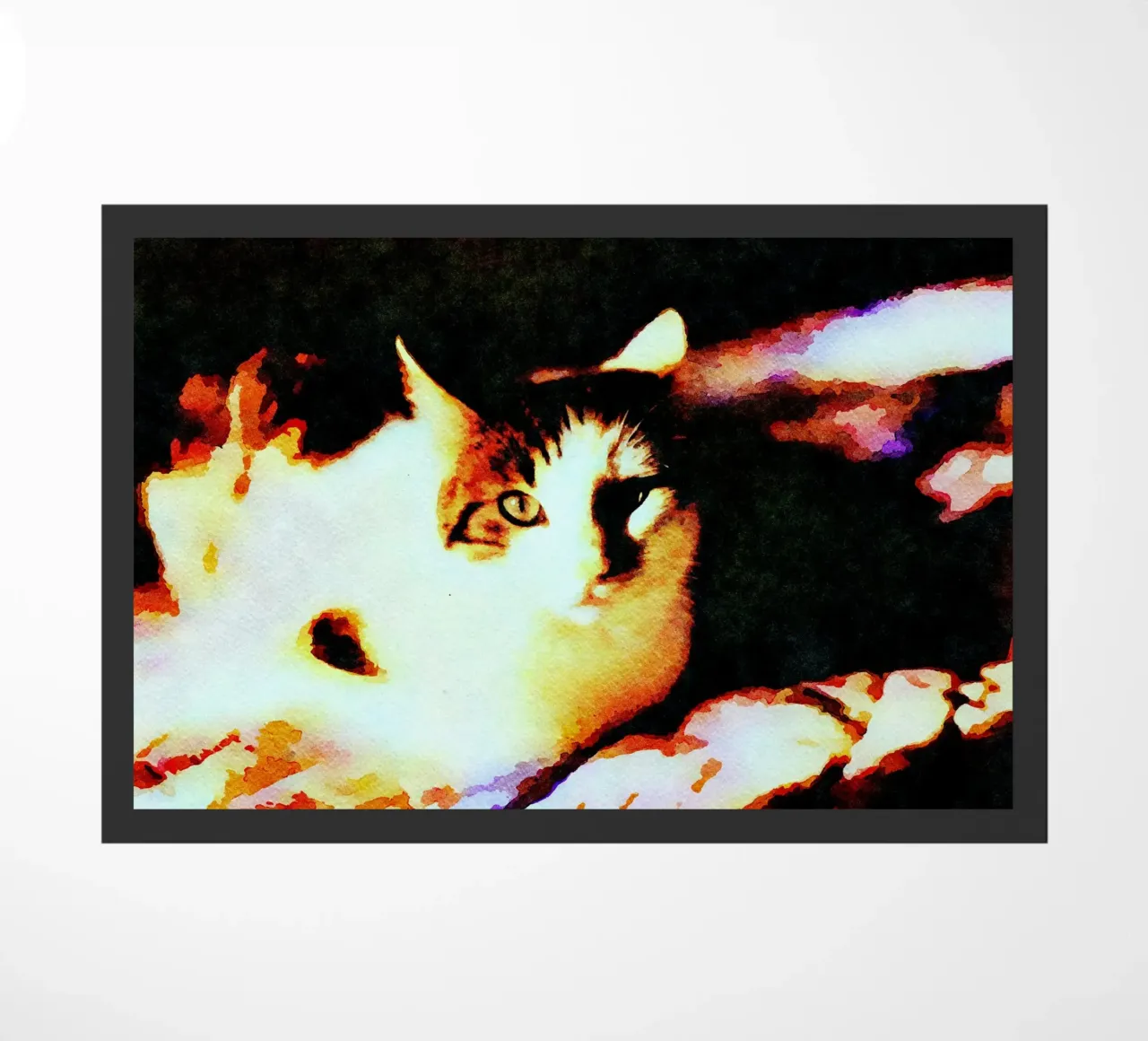 Gatto che si rilassa zerbino da Massimo Frascogna