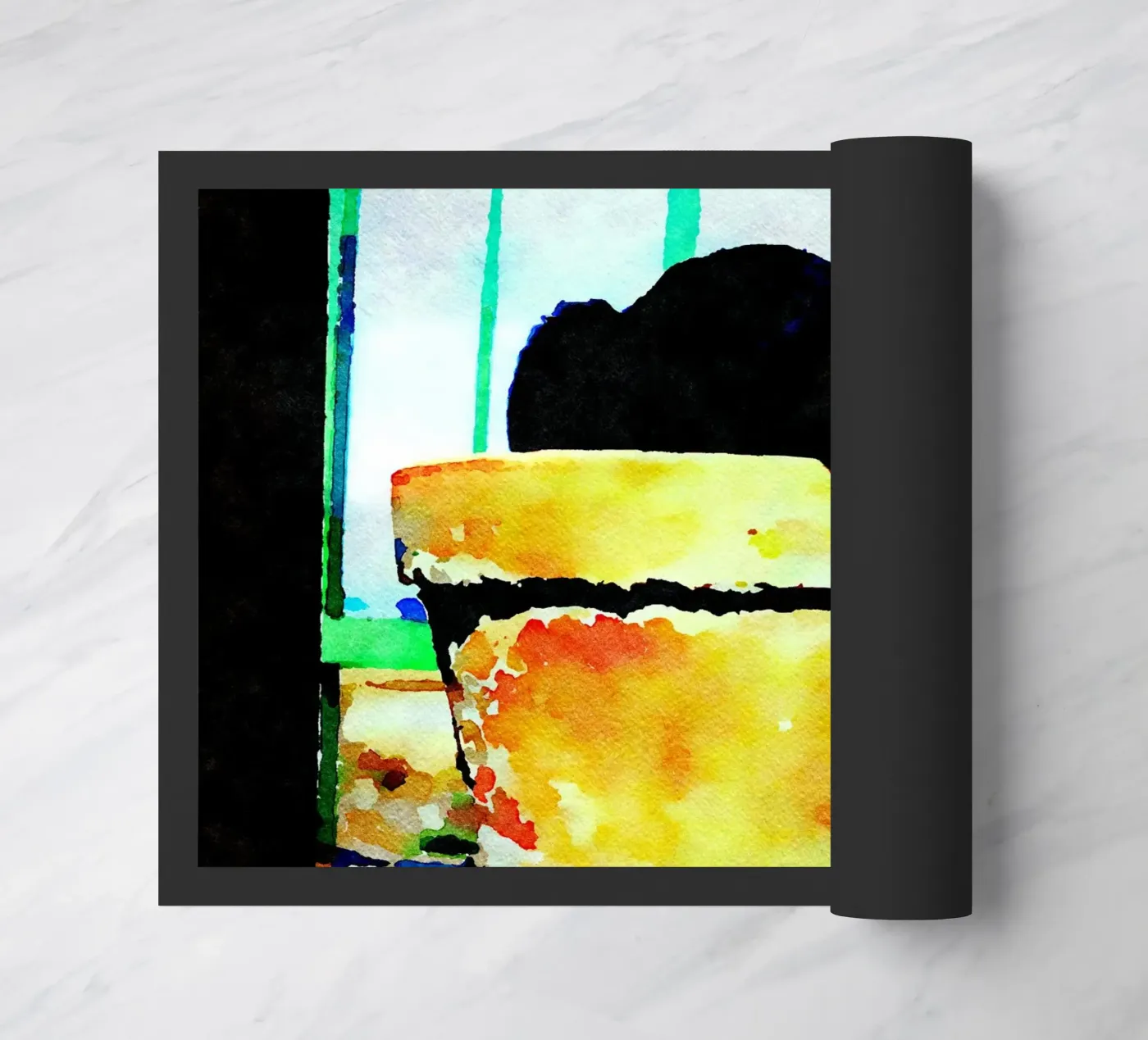 Gatto nero zerbino da Massimo Frascogna