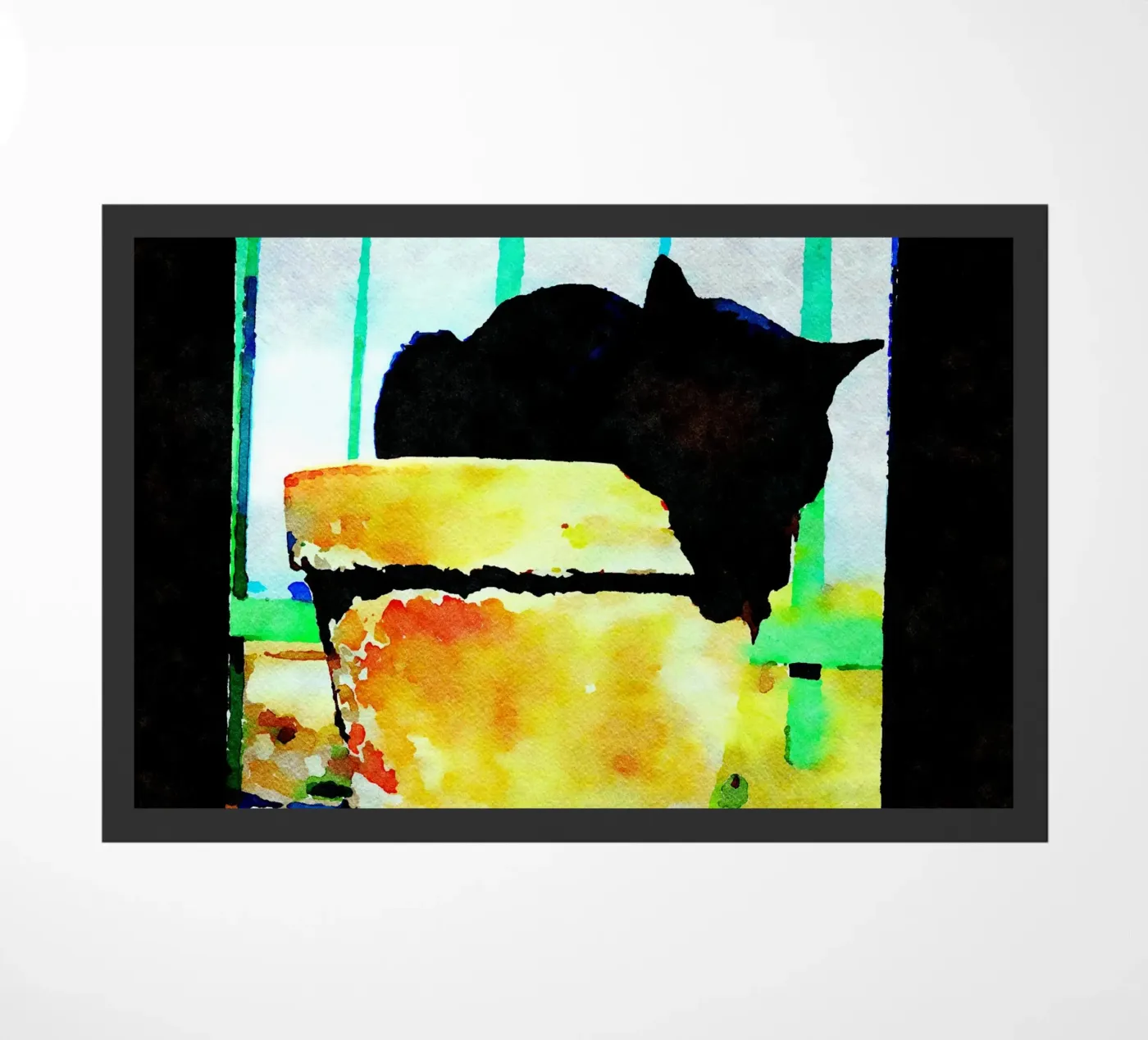 Gatto nero zerbino da Massimo Frascogna