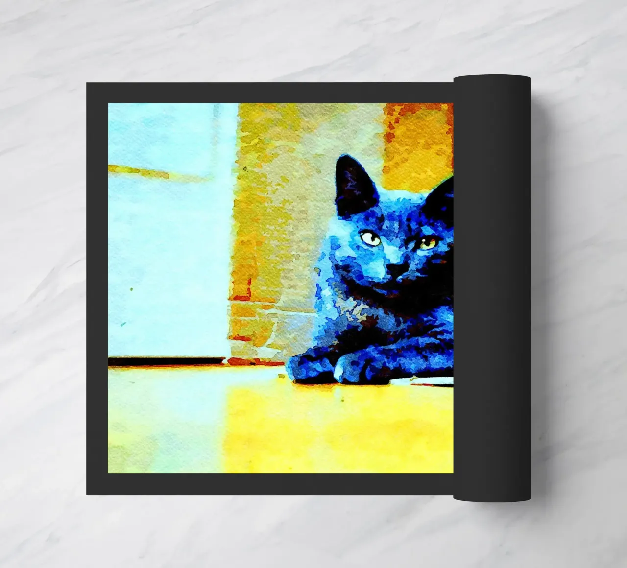 Gatto grigio zerbino da Massimo Frascogna