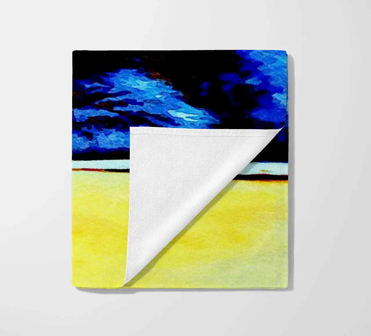 Grey cat beach towel by Massimo Frascogna