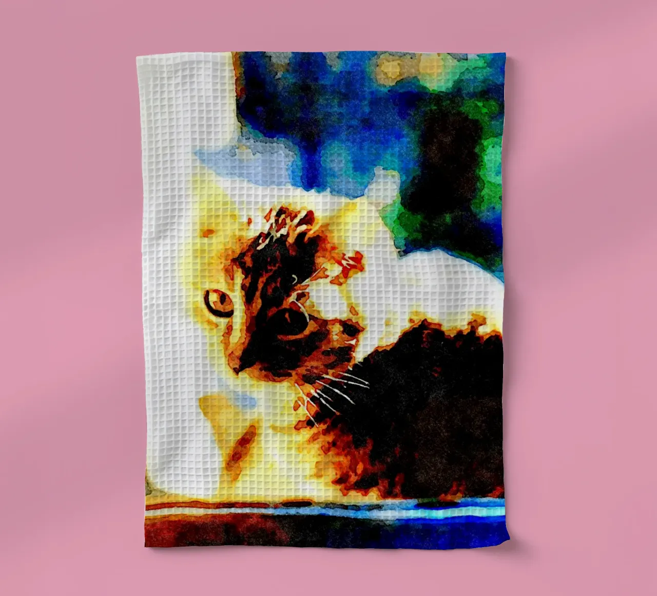Le chat sur la fenêtre torchon de Massimo Frascogna