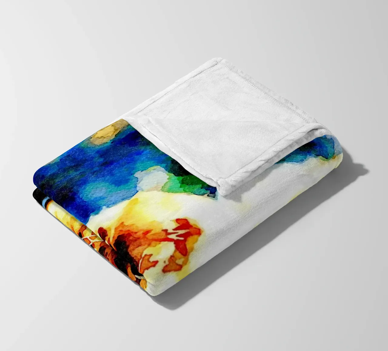 The cat on the window fleece blanket by Massimo Frascogna