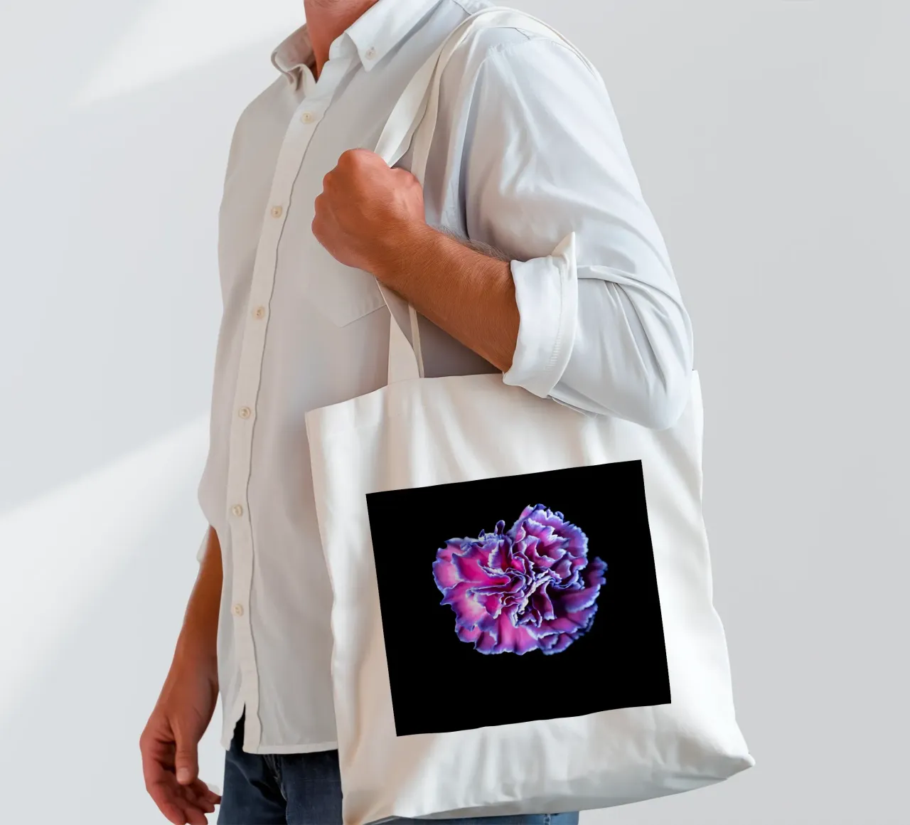 Makro Flower tote bag by Flo Klein